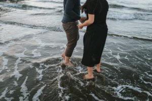 sutro baths lands end presidio engagement shoot beach san francisco Bay area california