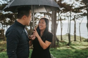 sutro baths lands end presidio engagement shoot beach san francisco Bay area california